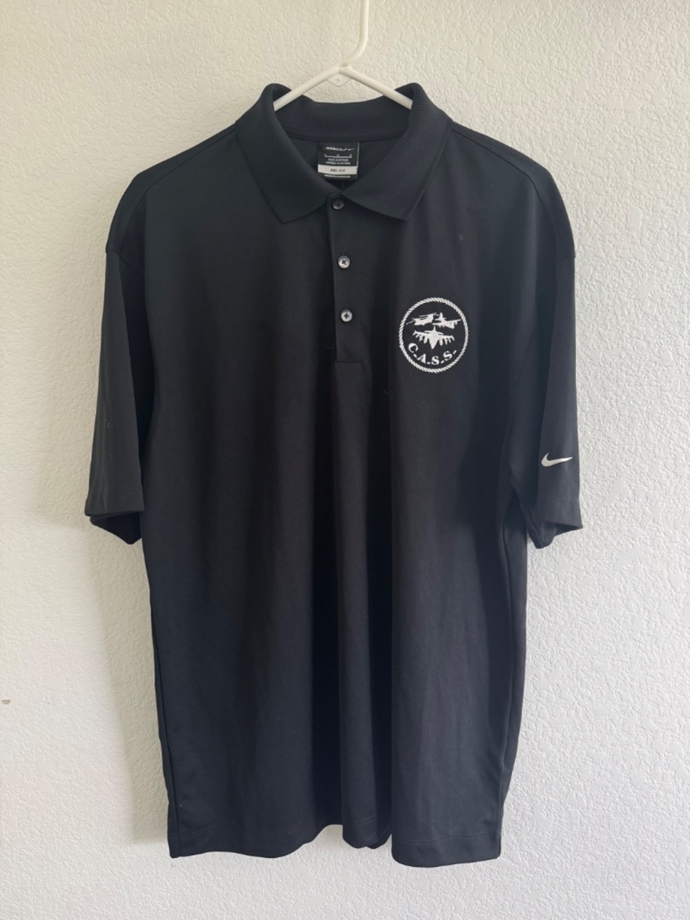 NIKE GOLF MENS SHIRT BLACK DRI FIT STAY COOL PERFORMANCE POLO LARGE NEW W TAGS